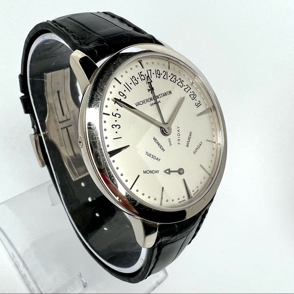 VACHERON & CONSTANTIN Patrimony Retrograde Date Day Automatic 42mm 18K WG Watch - Picture 4 of 9